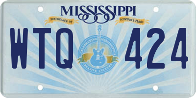 MS license plate WTQ424