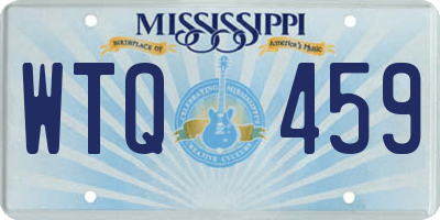 MS license plate WTQ459