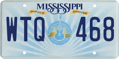 MS license plate WTQ468
