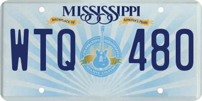 MS license plate WTQ480