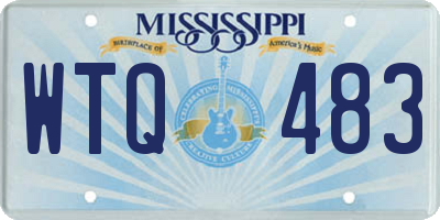 MS license plate WTQ483