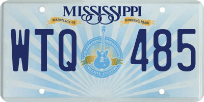 MS license plate WTQ485
