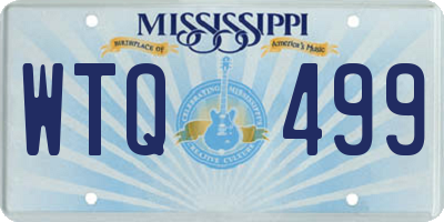 MS license plate WTQ499