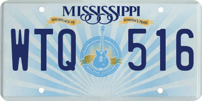 MS license plate WTQ516