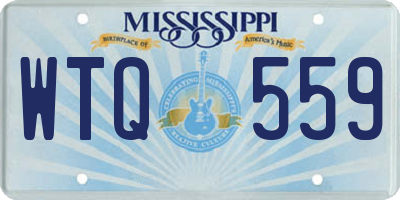 MS license plate WTQ559