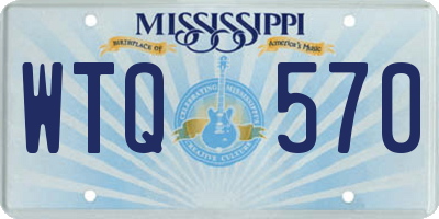 MS license plate WTQ570