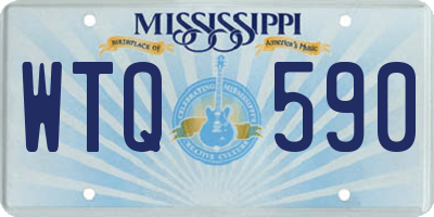 MS license plate WTQ590