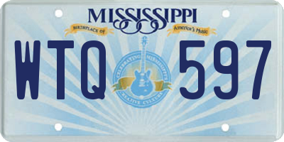 MS license plate WTQ597