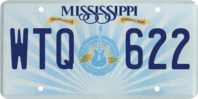 MS license plate WTQ622