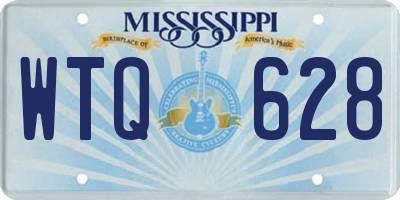 MS license plate WTQ628