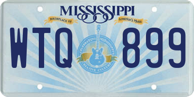 MS license plate WTQ899