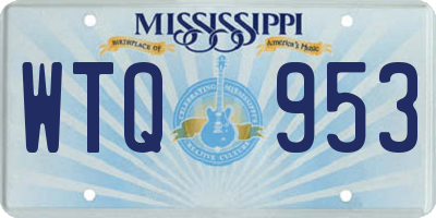 MS license plate WTQ953