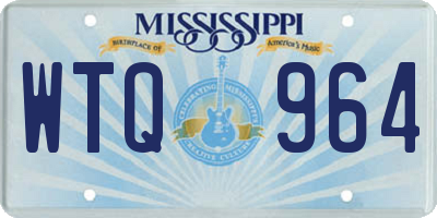 MS license plate WTQ964