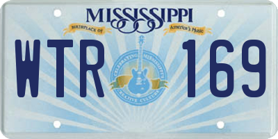 MS license plate WTR169