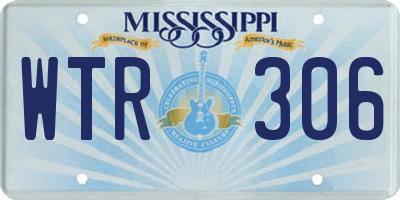 MS license plate WTR306