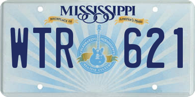 MS license plate WTR621