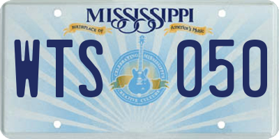 MS license plate WTS050
