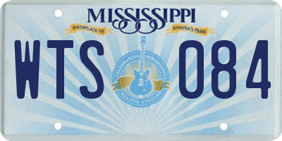 MS license plate WTS084
