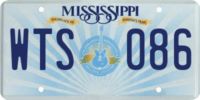 MS license plate WTS086