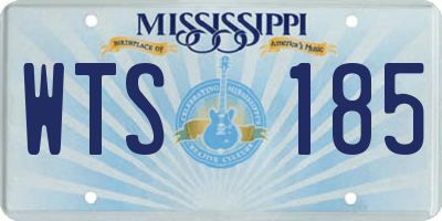 MS license plate WTS185
