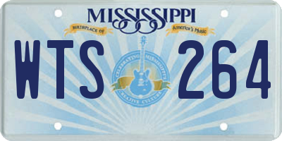 MS license plate WTS264
