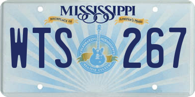 MS license plate WTS267
