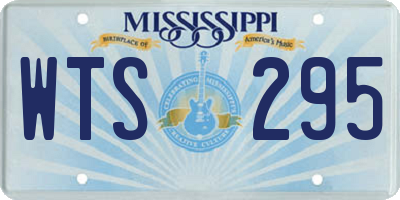 MS license plate WTS295