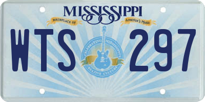 MS license plate WTS297