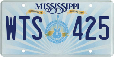MS license plate WTS425