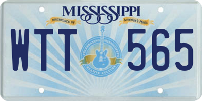 MS license plate WTT565