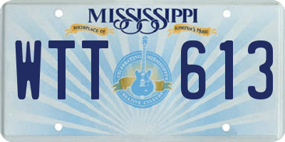 MS license plate WTT613