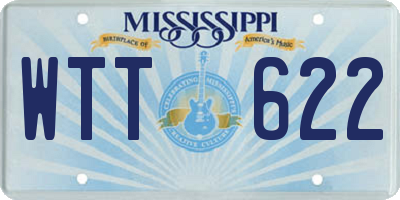 MS license plate WTT622