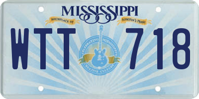MS license plate WTT718