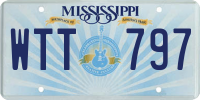MS license plate WTT797