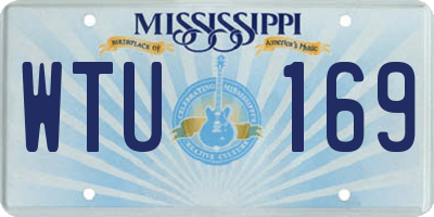 MS license plate WTU169