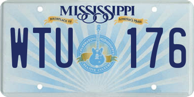 MS license plate WTU176