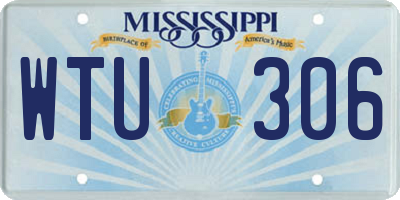 MS license plate WTU306