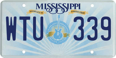 MS license plate WTU339
