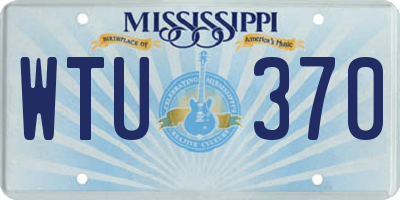MS license plate WTU370