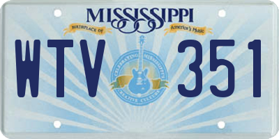 MS license plate WTV351