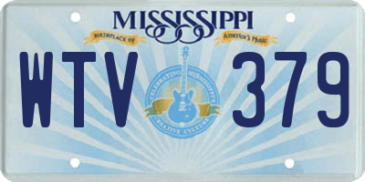 MS license plate WTV379
