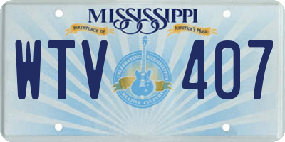 MS license plate WTV407