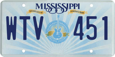 MS license plate WTV451