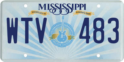 MS license plate WTV483