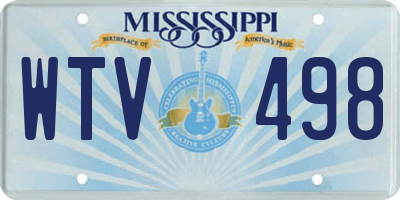 MS license plate WTV498