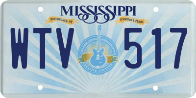 MS license plate WTV517