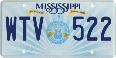 MS license plate WTV522
