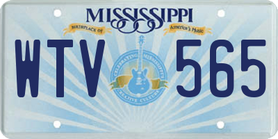 MS license plate WTV565