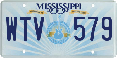 MS license plate WTV579