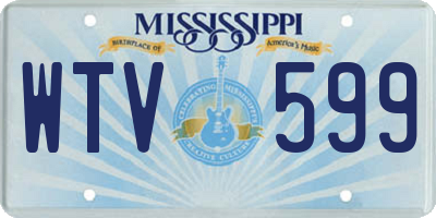 MS license plate WTV599